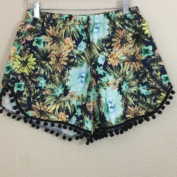 New Hawaiian Print Beach Shorts sz L - Picture 3 of 5